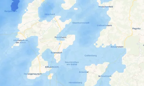 Regenradar Vorschaubild - Aktuelle Niederschläge in Dobenreuth und Umgebung