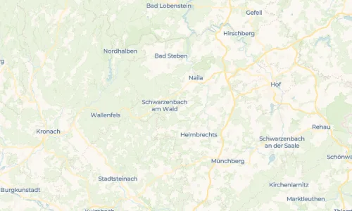 Regenradar-Vorschau: aktuelle Niederschläge in Döbra und Umgebung