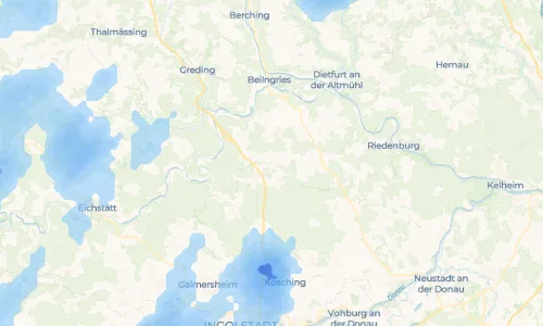 Regenradar Vorschaubild - Aktuelle Niederschläge in Dörndorf und Umgebung