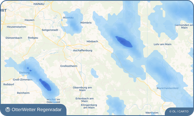Wetter-Widget-Vorschau mit Vorhersagedaten für Dörrmorsbach