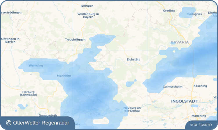 OtterWetter Regenradar-Widget Dollnstein