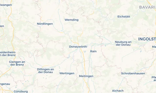 Regenradar Vorschaubild - Aktuelle Niederschläge in Donauwörth und Umgebung