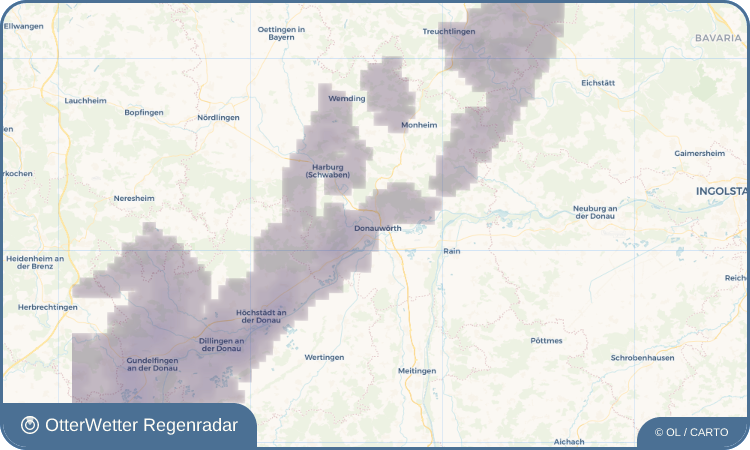 Widget-Vorschau für Donauwörth Wetter-Widget-Vorschau mit Vorhersagedaten für Donauwörth