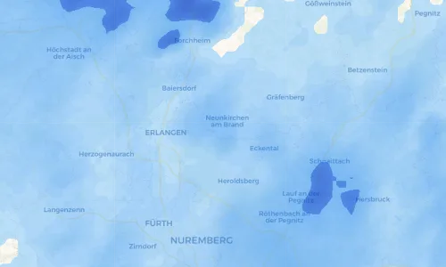 Regenradar Vorschaubild - Aktuelle Niederschläge in Dormitz und Umgebung