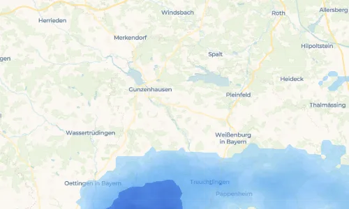 Regenradar Vorschaubild - Aktuelle Niederschläge in Dornhausen und Umgebung