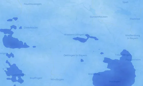 Regenradar Vorschaubild - Aktuelle Niederschläge in Dornstadt und Umgebung