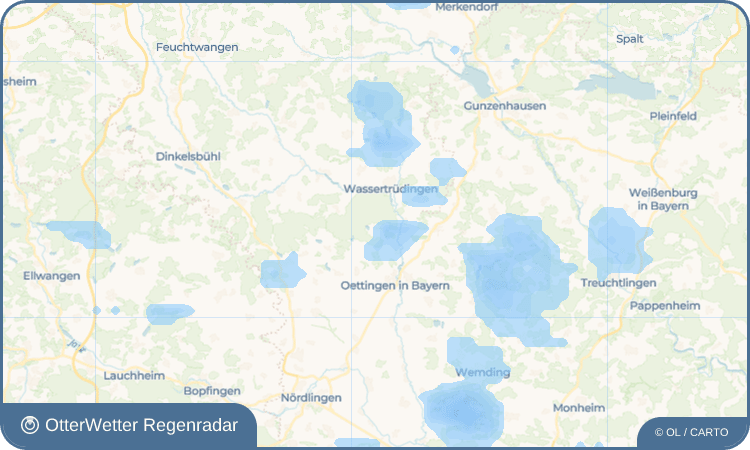 OtterWetter Regenradar-Widget Dornstadt