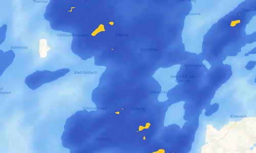 Regenradar Vorschaubild - Aktuelle Niederschläge in Drossenhausen und Umgebung