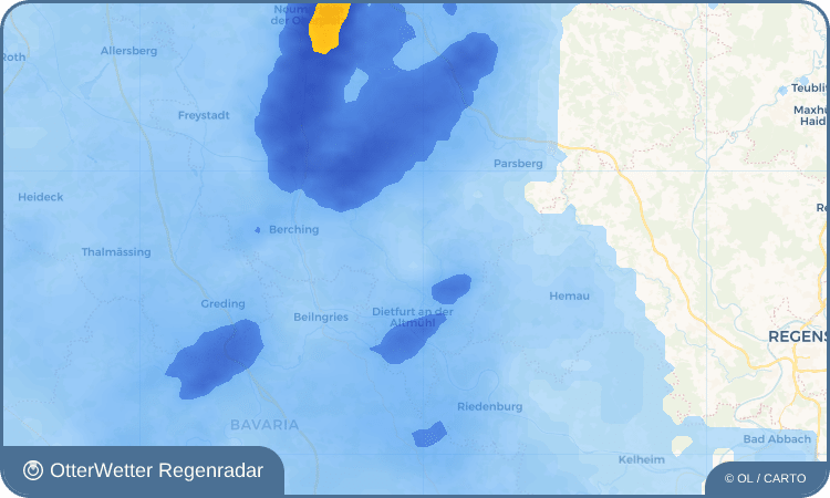 Wetter-Widget-Vorschau mit Vorhersagedaten für Dürn