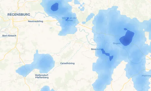 Regenradar Vorschaubild - Aktuelle Niederschläge in Dürnhart und Umgebung