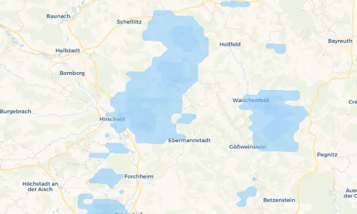 Regenradar Vorschaubild - Aktuelle Niederschläge in Dürrbrunn und Umgebung