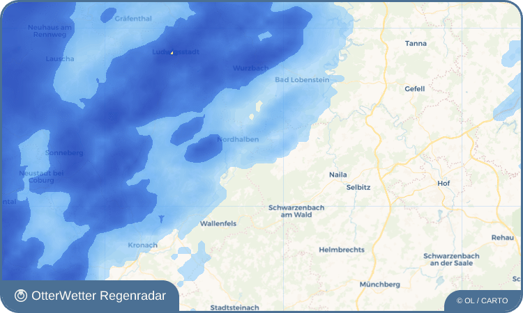 OtterWetter Regenradar-Widget Dürrenwaid