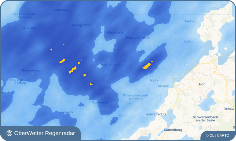 OtterWetter Regenradar-Widget Dürrenwaiderhammer