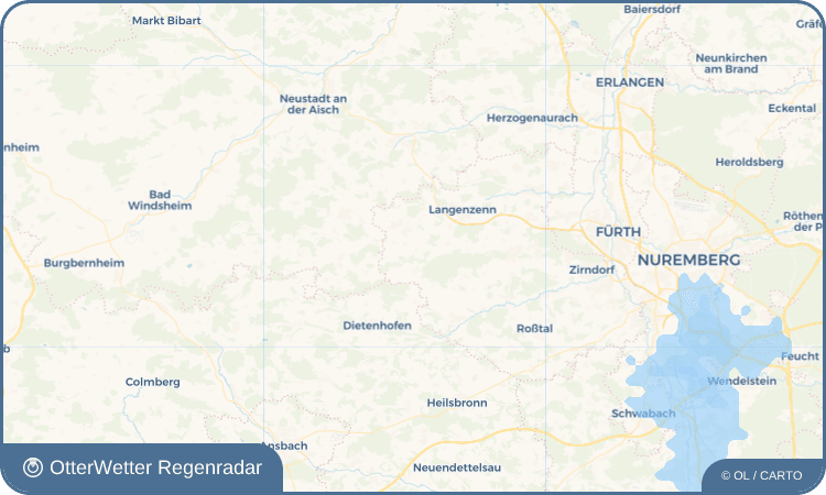 Wetter-Widget-Vorschau mit Vorhersagedaten für Dürrnfarrnbach