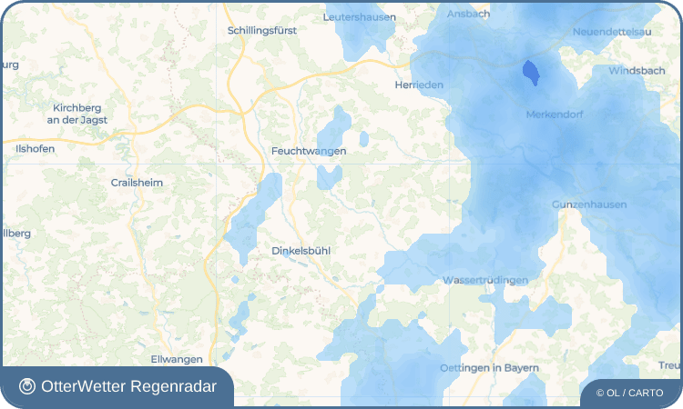 OtterWetter Regenradar-Widget Dürrwangen