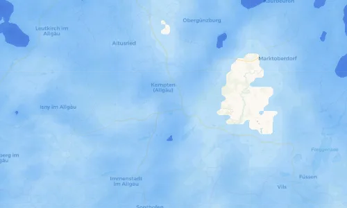 Regenradar Vorschaubild - Aktuelle Niederschläge in Durach und Umgebung