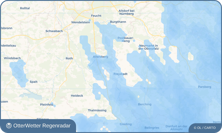 OtterWetter Regenradar-Widget Ebenried