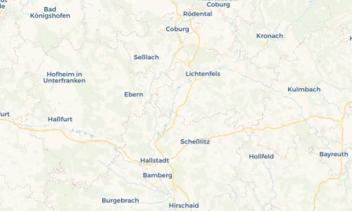 Regenradar Vorschaubild - Aktuelle Niederschläge in Ebensfeld und Umgebung