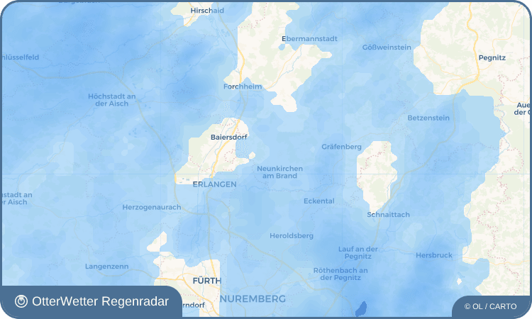 Wetter-Widget-Vorschau mit Vorhersagedaten für Ebersbach