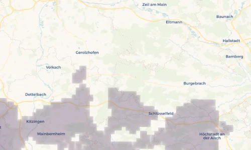 Regenradar Vorschaubild - Aktuelle Niederschläge in Ebrach und Umgebung