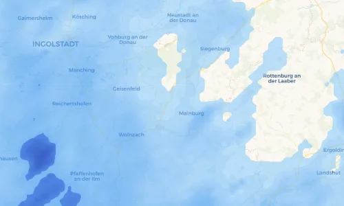 Regenradar Vorschaubild - Aktuelle Niederschläge in Ebrantshausen und Umgebung