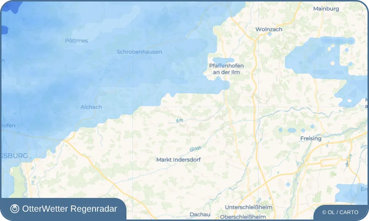 Widget-Vorschau für Eck Wetter-Widget-Vorschau mit Vorhersagedaten für Eck