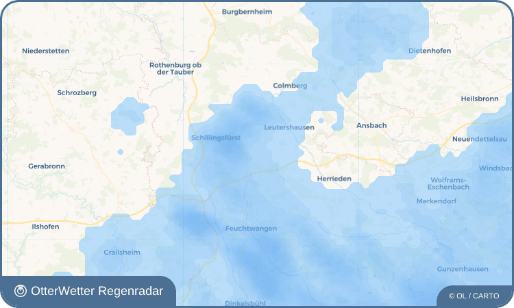 Wetter-Widget-Vorschau mit Vorhersagedaten für Eckartsweiler