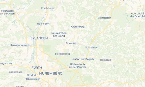 Regenradar Vorschaubild - Aktuelle Niederschläge in Eckenhaid und Umgebung