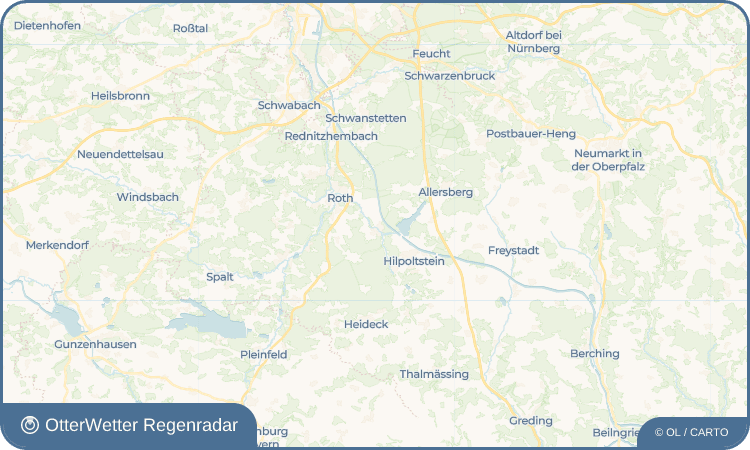 OtterWetter Regenradar-Widget Eckersmühlen