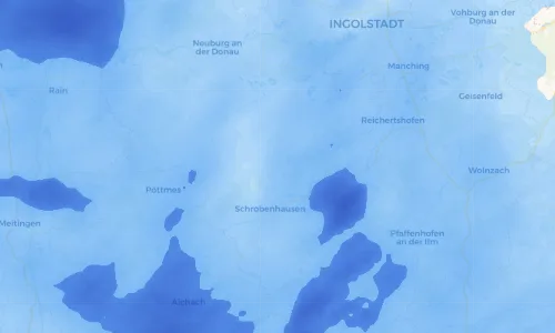 Regenradar Vorschaubild - Aktuelle Niederschläge in Edelshausen und Umgebung