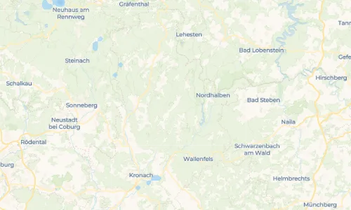 Regenradar Vorschaubild - Aktuelle Niederschläge in Effelter und Umgebung