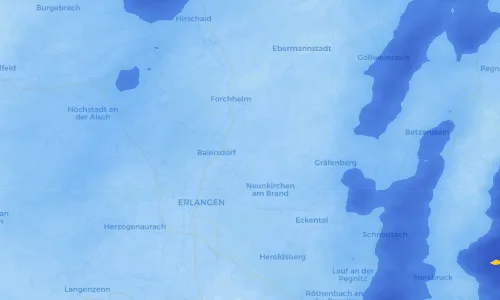 Regenradar Vorschaubild - Aktuelle Niederschläge in Effeltrich und Umgebung
