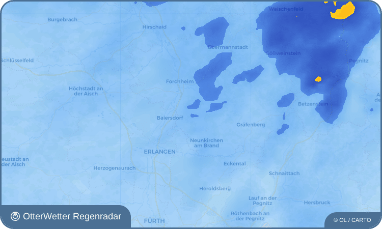 Wetter-Widget-Vorschau mit Vorhersagedaten für Effeltrich