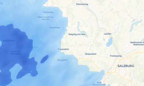 Regenradar Vorschaubild - Aktuelle Niederschläge in Egerdach und Umgebung