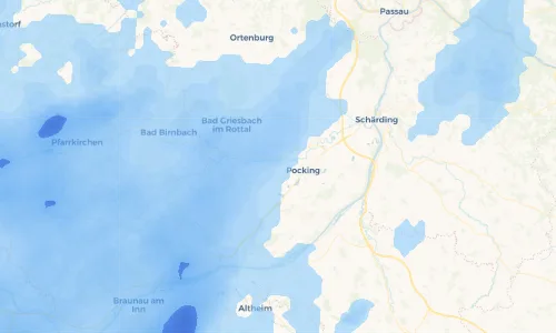 Regenradar Vorschaubild - Aktuelle Niederschläge in Eggersham und Umgebung