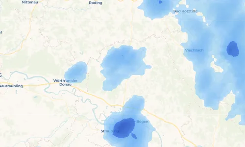 Regenradar Vorschaubild - Aktuelle Niederschläge in Eggerszell und Umgebung