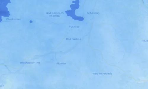 Regenradar Vorschaubild - Aktuelle Niederschläge in Egglfing am Inn und Umgebung