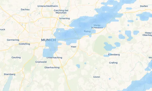 Regenradar Vorschaubild - Aktuelle Niederschläge in Eglfing und Umgebung