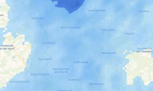 Regenradar Vorschaubild - Aktuelle Niederschläge in Egloffsteinerhüll und Umgebung