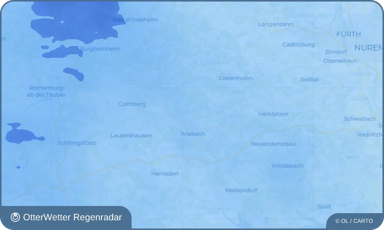 Wetter-Widget-Vorschau mit Vorhersagedaten für Egloffswinden