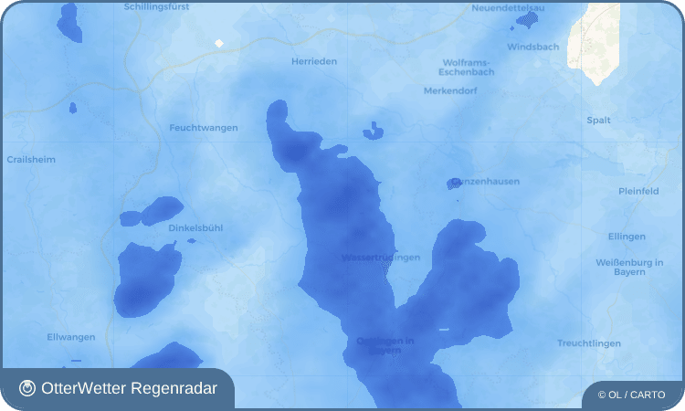 OtterWetter Regenradar-Widget Ehingen