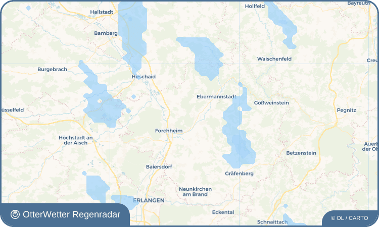 Wetter-Widget-Vorschau mit Vorhersagedaten für Ehrlersheim