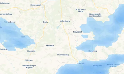 Regenradar Vorschaubild - Aktuelle Niederschläge in Eibach und Umgebung