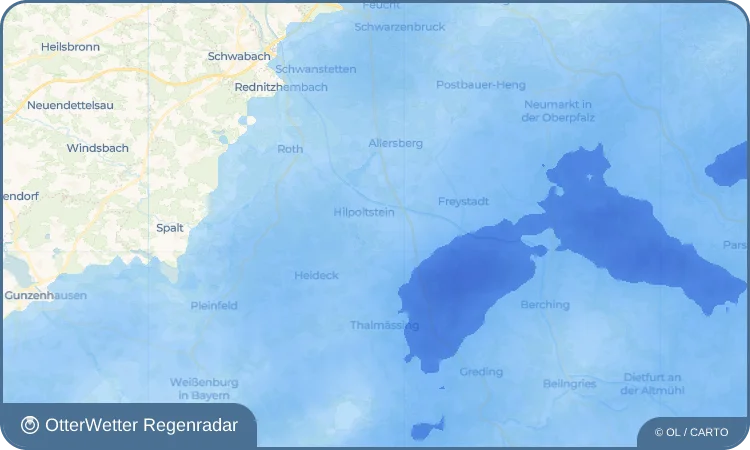 Wetter-Widget-Vorschau mit Vorhersagedaten für Eibach