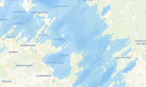 Regenradar Vorschaubild - Aktuelle Niederschläge in Eichenberg und Umgebung