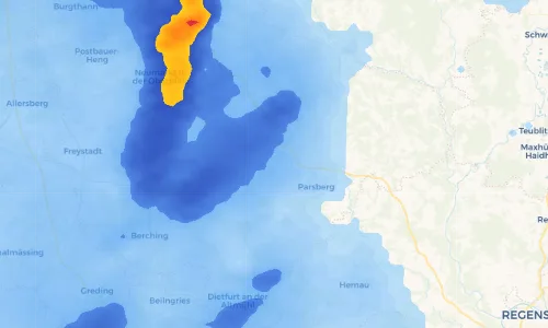 Regenradar Vorschaubild - Aktuelle Niederschläge in Eichenhofen und Umgebung