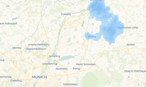 Regenradar Vorschaubild - Aktuelle Niederschläge in Eichenried und Umgebung