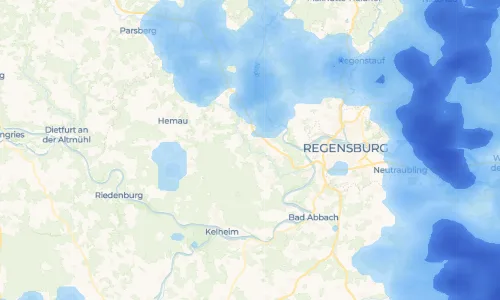 Regenradar Vorschaubild - Aktuelle Niederschläge in Eichhofen und Umgebung