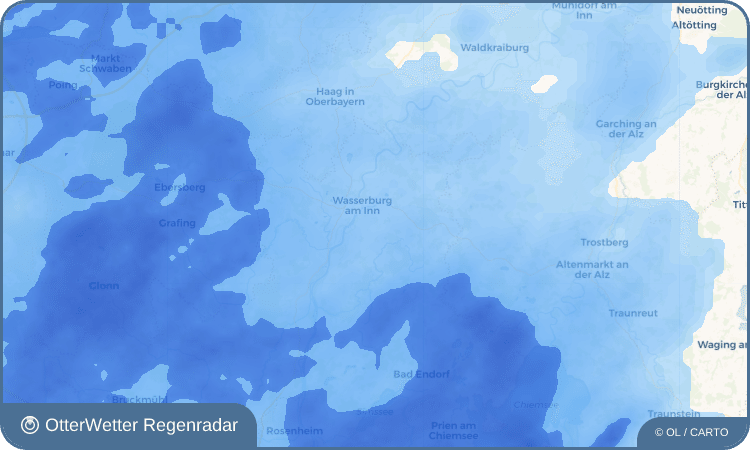 Widget-Vorschau für Eiselfing Wetter-Widget-Vorschau mit Vorhersagedaten für Eiselfing