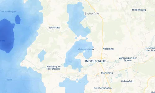 Regenradar Vorschaubild - Aktuelle Niederschläge in Eitensheim und Umgebung
